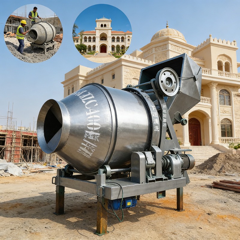 Home Improvement Contractor - Bétonnière à moteur diesel 300L, robuste,