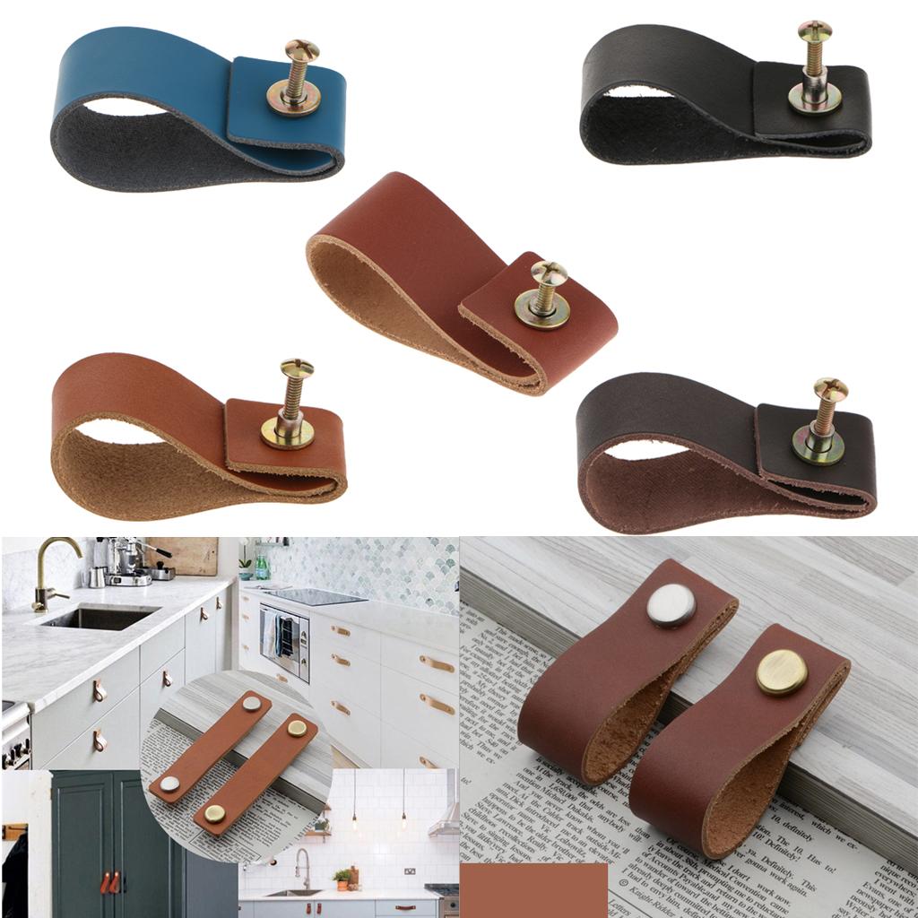 Poignées de tiroir en cuir fai - Cabinet Handle Pull avis et prix