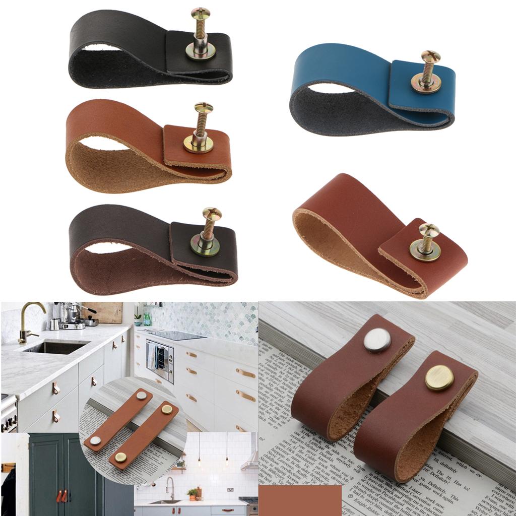 Poignées de tiroir en cuir fai - Cabinet Handle Pull avis et prix
